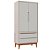 Armário Modular 2 Portas -  Pés Bo - Rosa Old Branco - Imagem 1