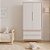 Armário Modular 2 Portas -  Pés Bo - Rosa Old Branco - Imagem 2