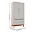 Armário Modular 2 Portas -  Pés Bo - Rosa Old Branco - Imagem 4