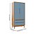 Armário Modular 2 Portas -  Pés Bo - Madeira Azul Sereno - Imagem 4