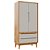 Armário Modular 2 Portas -  Pés Bo - Madeira Cinza - Imagem 1