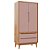 Armário Modular 2 Portas -  Pés Bo - Madeira Rose - Imagem 1