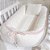 Ninho Plus + Travesseiro - Malha Jaquard Branco / Rosa Pastel 003 - Cordão Tricot - Imagem 2