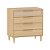 Cômoda Paglia Pro - 4 Gavetas - Com Tela de Rattan - Carvalho Malva - Imagem 1