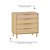 Cômoda Paglia Pro - 4 Gavetas - Com Tela de Rattan - Carvalho Malva - Imagem 5