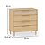 Cômoda Paglia Pro - 4 Gavetas - Com Tela de Rattan - Carvalho Malva - Imagem 6