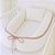 Ninho Plus + Travesseiro - Malha Jaquard Branco / Rosa Prata 012 - Cordão Tricot - Imagem 1
