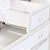 Cômoda Entalhada - 5 Gavetas e 1 porta - Branco Provençal - Imagem 4