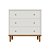 Comoda Joy - Branco com Madeira - Imagem 2