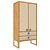 Armário Skandi - 2 Portas - Madeira/Fendi - Imagem 1