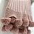 Manta De Pompom - Tricot - Trama Canelado 5x5 - Rosa Amaralina - Imagem 3