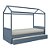 Cama Link Plus - Com Casinha - Com Ou Sem Auxiliar - Azul Sereno - Imagem 2