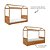 Cama Link Plus - Com Casinha - Com Ou Sem Auxiliar - Madeira - Imagem 4