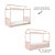Cama Link Plus - Com Casinha - Com Ou Sem Auxiliar - Rosa Old - Imagem 4