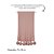 Manta De Pompom - Tricot - Trama Canelado 5x5 - Rose Tan - Imagem 3