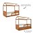 Cama Casinha Link - Com 1 Grade E Meia Em Palha Natural - Madeira - Imagem 4