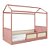 Cama Casinha Link - Com 1 Grade E Meia Em Palha Natural - Rose - Imagem 1