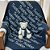 Manta Personalizada Com Nome - Tricot - Azul Indigo Blue - Imagem 2
