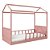 Cama Casinha Link - Com 1 Grade E Meia Palitada - Rose - Imagem 1