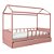 Cama Casinha Link - Com 1 Grade E Meia Palitada - Rose - Imagem 2