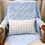 Manta Personalizada Com Nome - Tricot - Azul Blue Sky - Imagem 2