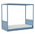 Cama Link Com Dossel - Com Ou Sem Auxiliar - Azul Sereno - Imagem 1