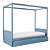Cama Link Com Dossel - Com Ou Sem Auxiliar - Azul Sereno - Imagem 2