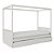 Cama Link Com Dossel - Com Ou Sem Auxiliar - Branco - Imagem 2