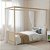 Cama Link Com Dossel - Com Ou Sem Auxiliar - Capuccino - Imagem 3