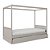 Cama Link Com Dossel - Com Ou Sem Auxiliar - Cinza - Imagem 2