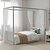 Cama Link Com Dossel - Com Ou Sem Auxiliar - Cinza - Imagem 3
