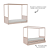 Cama Link Com Dossel - Com Ou Sem Auxiliar - Rosa Old - Imagem 4