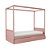 Cama Link Com Dossel - Com Ou Sem Auxiliar - Rose - Imagem 2