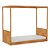 Cama Link Com Dossel - Com Ou Sem Auxiliar - Madeira - Imagem 1