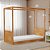 Cama Link Com Dossel - Com Ou Sem Auxiliar - Madeira - Imagem 3
