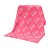 Manta Personalizada Com Nome - Tricot - Rosa Candy - Imagem 1
