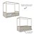 Cama Link Com Dossel - Com 1 Grade E Meia Em Palha Natural - Areia - Imagem 4