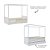 Cama Link Com Dossel - Com 1 Grade E Meia Em Palha Natural - Branco - Imagem 4