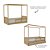 Cama Link Com Dossel - Com 1 Grade E Meia Em Palha Natural - Capuccino - Imagem 4