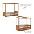 Cama Link Com Dossel - Com 1 Grade E Meia Em Palha Natural - Madeira - Imagem 5