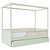 Cama Link Com Dossel - Com 1 Grade E Meia Em Palha Natural - Verde Old - Imagem 2