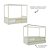 Cama Link Com Dossel - Com 1 Grade E Meia Em Palha Natural - Verde Old - Imagem 4