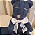 Urso Tricot - Tamanho M - Azul Marinho Indigo Blue / Off White Natural - Personalizado - Imagem 3