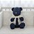 Urso Tricot - Tamanho M - Azul Marinho Indigo Blue / Off White Natural - Personalizado - Imagem 2