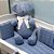 Urso Tricot - Tamanho M - Azul Andes / Off White Natural - Personalizado - Imagem 2