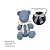 Urso Tricot - Tamanho M - Azul Andes / Off White Natural - Personalizado - Imagem 3
