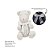 Urso Tricot - Tamanho M - Off White Natural - Personalizado - Imagem 3