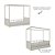 Cama Link Com Dossel - Com 1 Grade E Meia Palitada - Areia - Imagem 4