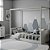 Cama Link Com Dossel - Com 1 Grade E Meia Palitada - Cinza - Imagem 3