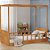 Cama Link Com Dossel - Com 1 Grade E Meia Palitada - Madeira - Imagem 3